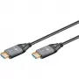 GOOBAY Optical Hybrid Ultra High-Speed HDMI-Kabel (AOC) 8K / 60Hz - 20m, 48 Gbit/s, Schwarz/Grau