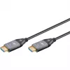 GOOBAY Optical Hybrid Ultra High-Speed HDMI-Kabel (AOC) 8K / 60Hz - 20m, 48 Gbit/s, Schwarz/Grau