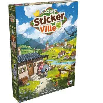 ASMODEE Cozy Stickerville Sticker Book | TOPModel Serie | 24 Seiten, 6 Stickerbögen | Kreatives Spielen ab 6 Jahren