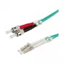 VALUE LC auf ST Multimode Duplex Glasfaser-Patchkabel, OM2 50/125 µm, 1 m, Orange