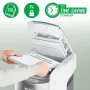 Leitz IQ Optimax AutoFeed 150 P-4 Partikelschredder mit 150-Blatt Auto-Einzug und 15L Behälter, Schwarz