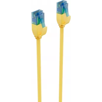 ShiverPeaks BS08-22022 Slim CAT6 U/UTP Patchkabel, 0,5 m, Gelb
