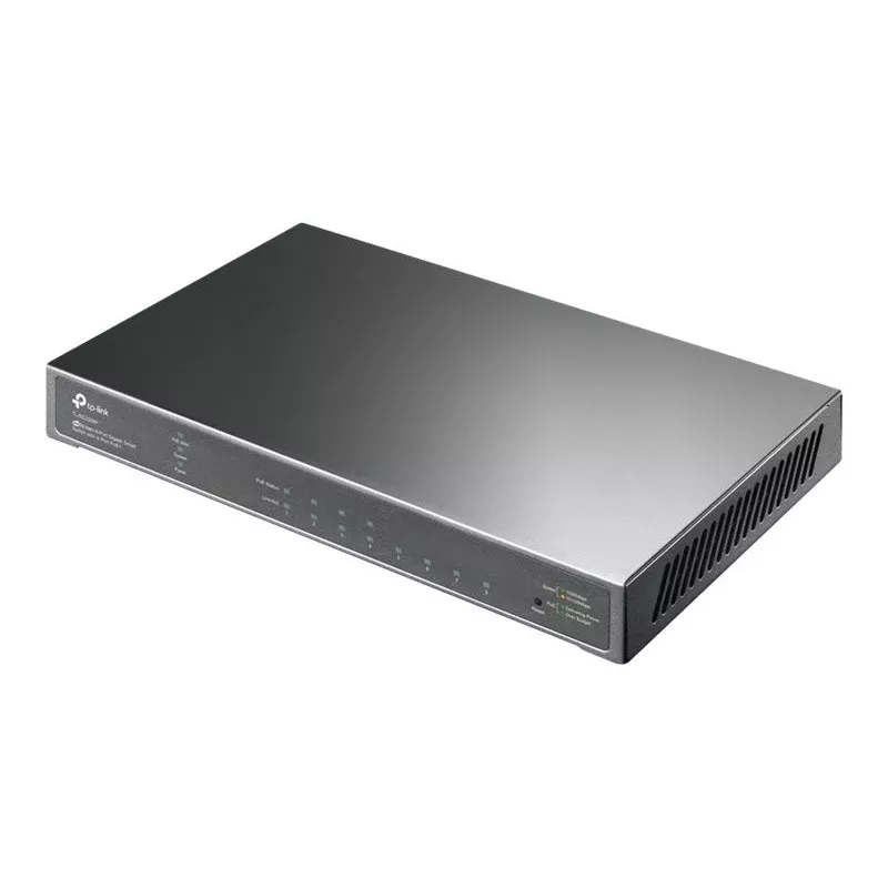 TP-Link Omada SG2008P 10-Port Gigabit Smart PoE+ Switch, 8× PoE+ 61W, 2× SFP, Cloud SDN, Lüfterlos, V3.3