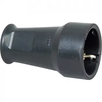 Kopp SEBS Schutzkontakt-Kupplung, bis 3x1,5 mm², Schwarz