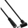 InLine® DC-Verlängerungskabel, Winkelstecker, 3,5 x 1,35 mm, Schwarz, 5 m