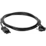 Kopp GST18i3 Schuko Winkelstromkabel 3m 3G1,5mm² H05VV-F Schwarz