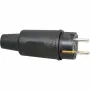 Kopp 179516009 Schuko-Sicherheitsstecker, Gummi, 16 A, 230 V, IP44, Schwarz