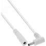 InLine® DC-Verlängerungskabel, Winkelstecker, 3,5 x 1,35 mm, Weiß, 2 m