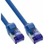 INLINE® B-74914B Slim Cat.6A S/FTP LSZH Patchkabel, Blau, 1,5 m, 100er-Pack (Bulk)