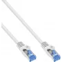 INLINE B-72633W Cat.6A S/FTP LSZH Patchkabel, CCA, Weiß, 0,30 m, 150er-Pack