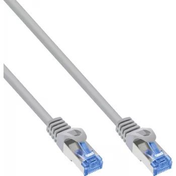 150-teiliges Bulk-Pack InLine® Cat.6A S/FTP LSZH Patchkabel, CCA, Grau, 0,30 m