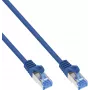 INLINE B-72633B Cat.6A S/FTP LSZH Patchkabel, CCA, Blau, 0,30m, 150er-Gebinde