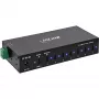 DELOCK InLine® USB 3.2 Gen.1 Industrial Hub, USB-C, 7-Port, mit Netzteil
