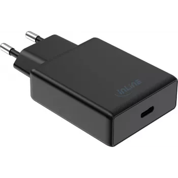 InLine® USB-C-Netzteil 65W PD PPS AVS Wandladegerät, Schwarz