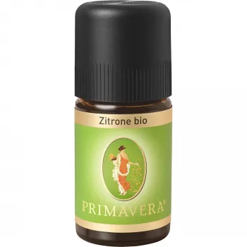 PRIMAVERA Bio Zitronenöl 5 ml - 100% reines Naturaroma für Aromatherapie