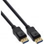 InLine® DisplayPort 2.1 Kabel, UHBR20 80 Gb/s, 2m, Schwarz, vergoldete Kontakte
