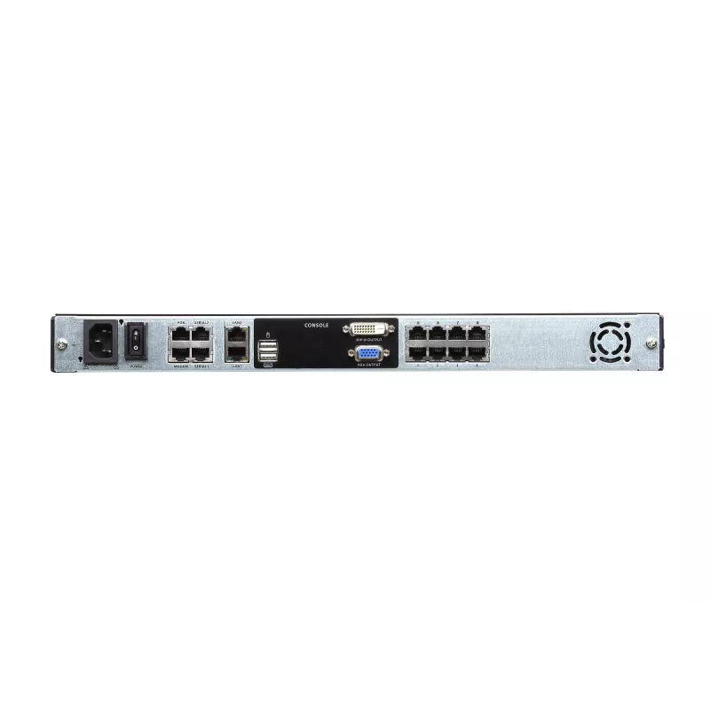 ATEN KL1108VN 8-Port 19 inch LCD KVM over IP Switch, Dual Rail, US-Tastatur