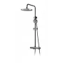 Thermostat-Duschset ST-98001 mit Regendusche und Handbrause, poliertes Chrom