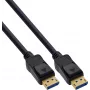 InLine® DisplayPort 2.1 Kabel, UHBR20 80 Gb/s, Schwarz, vergoldete Kontakte, 3m