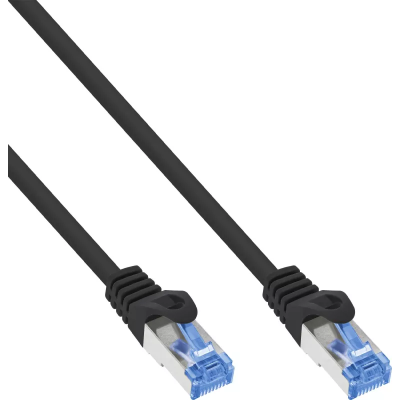INLINE B-72603S Cat.6A S/FTP LSZH Patchkabel, CCA, Schwarz, 3m, 40er-Pack