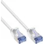 InLine® Slim U/FTP Cat.6A Patchkabel, Weiß, 5m