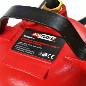 AWTOOLS Abwasserpumpe mit Häcksler 850W - Tauch-Schmutzwasserpumpe, 15000 L/h, 10 m Förderhöhe, Edelstahl-Häcksler, automatischer Schwimmerschalter, 10 m Kabel, IPX8
