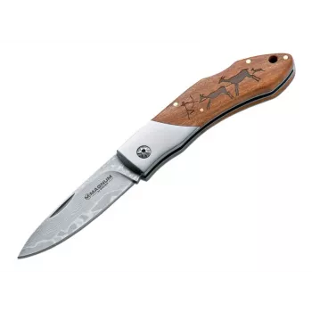 Boker Magnum Caveman Damascus Klappmesser 01RY818DAM