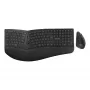 Perixx PERIDUO-614 DE Kabelloses Ergonomisches Tastatur- und Maus-Set, Geteilte Tastatur, Vertikale Maus, 2,4 GHz, Schwarz (Deutsches Layout)