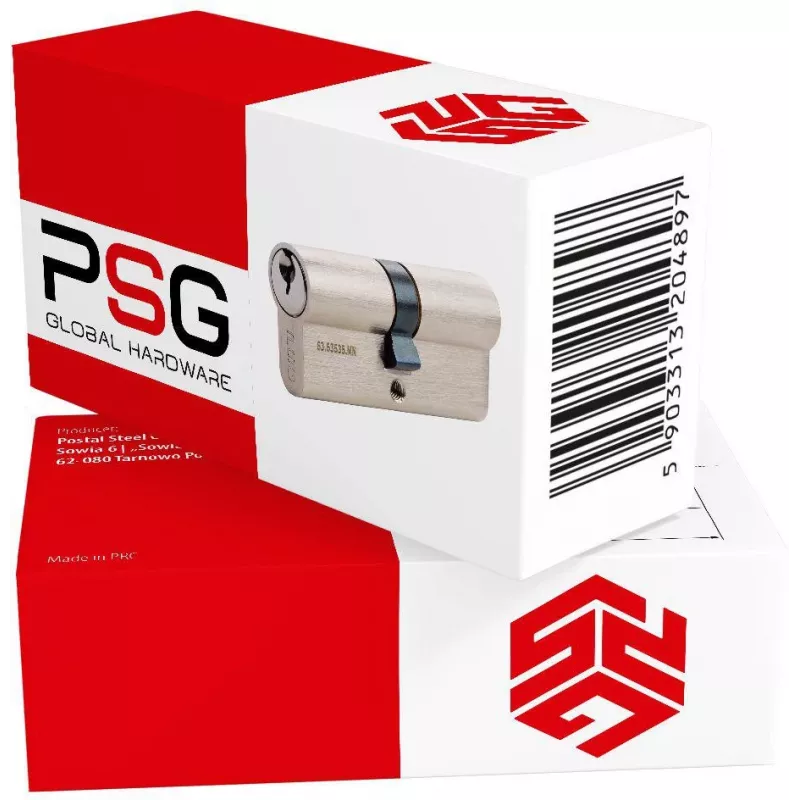 PSG 63.63535.MN Euro-Profil Doppelzylinderschloss 35/35 Satin Nickel