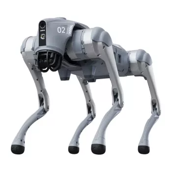 Unitree Go2 Pro Vierbeiner-Roboterhund mit 4D-LiDAR, 4K-KI-Kamera, 48 TOPS KI, 12 Freiheitsgrade, IP67, 8000-mAh-Akku, Wi-Fi 6, Bluetooth 5.2, 3,5 m/s, 5 kg Nutzlast