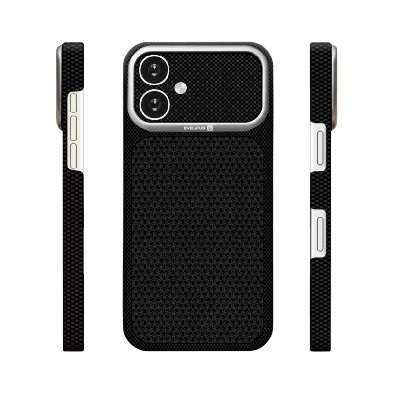 Evelatus Apple iPhone 16 Carbon Premium Edition MagSafe-Hülle Schwarz