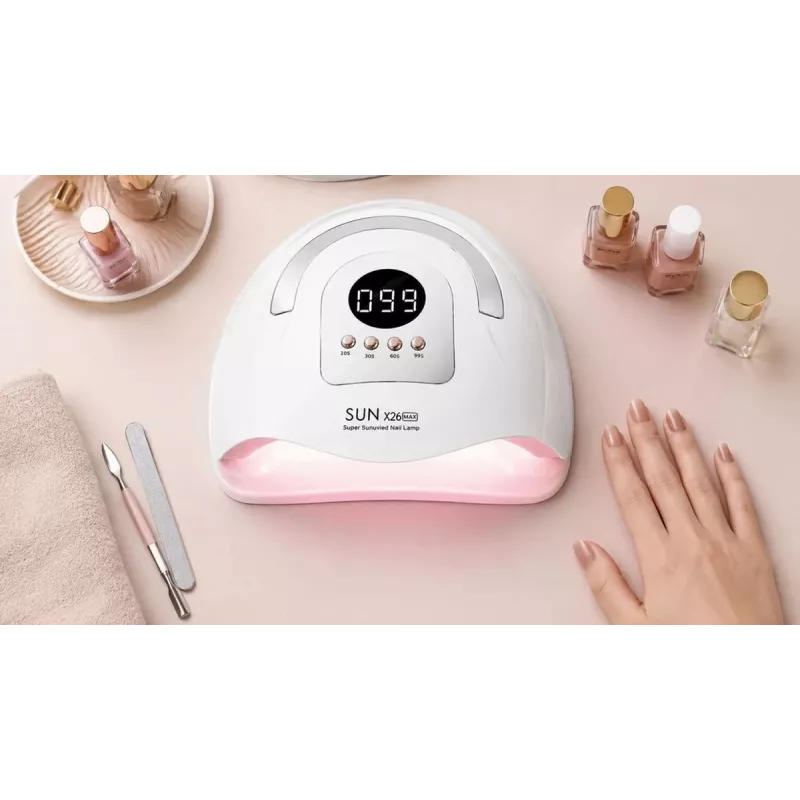EXTRALINK Stay Beauty X26 UV-LED-Nagellampe - 168W Dual-Wellenlängen-UV-LED-Lampe für Gelnägel