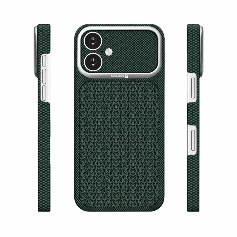 Evelatus Apple iPhone 17 Carbon Premium Edition MagSafe Hülle Grün