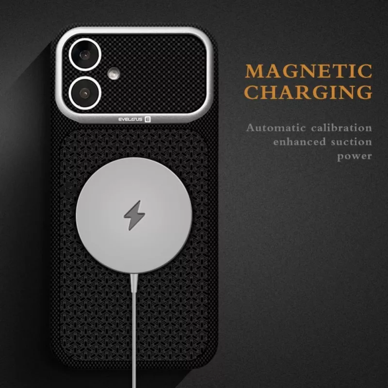 Evelatus Apple iPhone 17 Carbon Premium Edition MagSafe Hülle Burgundy