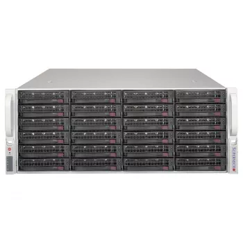 Supermicro SuperChassis 4U CSE-846BE1C-R609JBOD 24-Bay Hot-Swap SAS3/SATA3 JBOD-Speichergehäuse mit redundanten 600W Platinum-Netzteilen