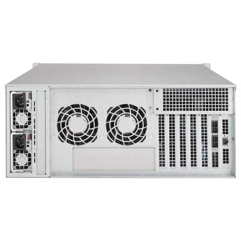 Supermicro SuperChassis 4U CSE-846BE1C-R609JBOD 24-Bay Hot-Swap SAS3/SATA3 JBOD-Speichergehäuse mit redundanten 600W Platinum-Netzteilen
