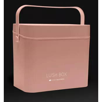 Rio CSBL-EU/1,1 Kosmetikkoffer Large Lush Box – Aluminium Beauty-Box mit Klappfächern & abschließbaren Verschlüssen, Schwarz