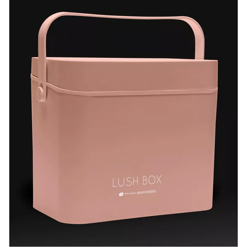 Rio CSBL-EU/1,1 Kosmetikkoffer Large Lush Box – Aluminium Beauty-Box mit Klappfächern & abschließbaren Verschlüssen, Schwarz