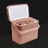 Rio CSBL-EU/1,1 Kosmetikkoffer Large Lush Box – Aluminium Beauty-Box mit Klappfächern & abschließbaren Verschlüssen, Schwarz
