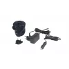 Outwell 651062 Elektrische Luftpumpe - 12V DC / 230V AC, Aufpumpen & Entlüften, 3 Universal-Düsen, Schwarz