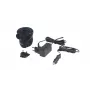 Outwell 651062 Elektrische Luftpumpe - 12V DC / 230V AC, Aufpumpen & Entlüften, 3 Universal-Düsen, Schwarz