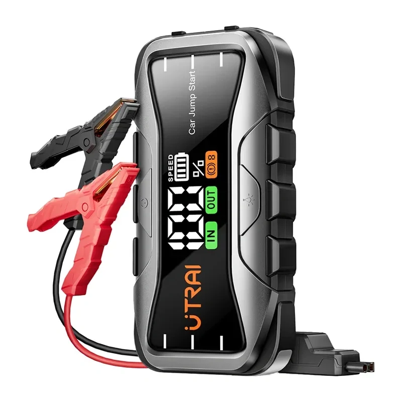 UTRAI JS10 Starthilfegerät 12000mAh 1000A Spitzenstrom 12V Starthilfe mit LED-Taschenlampe