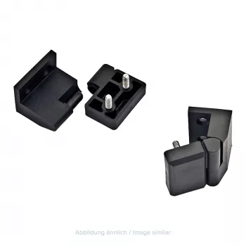 Triton RAX-MS-X21-X1 Plug-in Türscharnier, links, für 19 inch Wand- und Bodenschränke