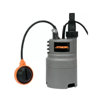 STHOR Schmutzwasserpumpe 400W 79781 - Tauchpumpe, 7500 L/h, 5m Förderhöhe, Schwimmerschalter, 10m Kabel