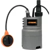 STHOR Schmutzwasserpumpe 400W 79781 - Tauchpumpe, 7500 L/h, 5m Förderhöhe, Schwimmerschalter, 10m Kabel