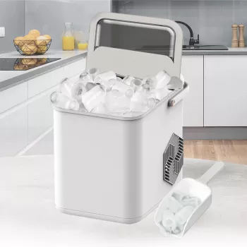 Maestro MR-821 Eiswürfelbereiter 10-12 kg/24h, 2,2L Tank, Bullet Ice, elektronische Steuerung, transparenter Deckel