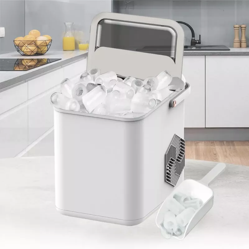 Maestro MR-821 Eiswürfelbereiter 10-12 kg/24h, 2,2L Tank, Bullet Ice, elektronische Steuerung, transparenter Deckel