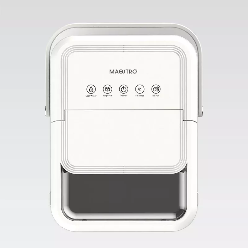 Maestro MR-821 Eiswürfelbereiter 10-12 kg/24h, 2,2L Tank, Bullet Ice, elektronische Steuerung, transparenter Deckel
