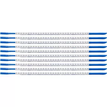 Brady SCN-07-1 Clip-Hülse Kabelmarkierer, Beschriftung 1, Weiß, für Kabeldurchmesser 1,9-2,4 mm, 300 Stück