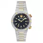 Versace V-Race Herrenuhr Swiss Quartz VE8G00424 43mm Edelstahl Schwarzes Zifferblatt